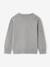 Round Neckline Jumper with Dog Motif marl grey 