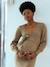 Marl Knit Maxi Dress for Maternity chocolate 