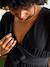 Glittery velvet jumpsuit for pregnancy and nursing clothes black 