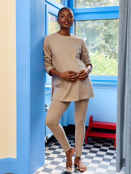 2-Piece Pyjamas for Maternity taupe 