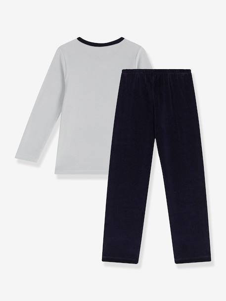 PETIT BATEAU velvet pyjamas for children grey 