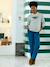 Cotton* striped nursing clothes t-shirt green 