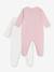 Pack of 2 Printed Cotton Pyjamas for Babies, PETIT BATEAU rose 