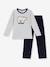 PETIT BATEAU velvet pyjamas for children grey 