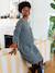 Cable Knit Jumper Dress with Wool for Maternity marl grey 