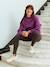 Long Maternity Leggings Black+chocolate 