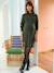 Sweater Dress, Maternity & Nursing Special GREY DARK SOLID+khaki 