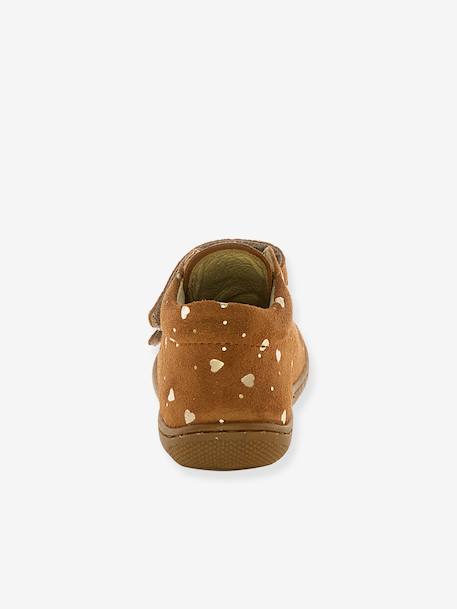 NATURINO® suede pony print baby shoes black+brown+pale pink 