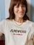 Nursing clothes t-shirt with love pattern ecru 