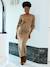Marl Knit Maxi Dress for Maternity chocolate 