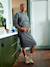 Ribbed knit maternity midi pencil skirt anthracite 