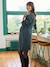 Knitted Short Dress with Wool for Maternity anthracite 