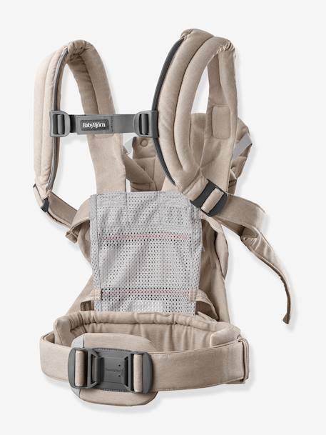 BABYBJORN Harmony Baby Carrier in mottled woven fabric beige 