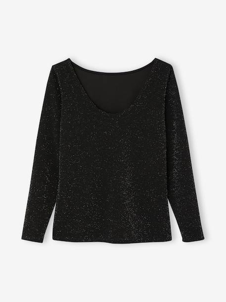 ENVIE DE FRAISE iridescent nursing t-shirt black 