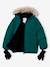 Fleece-Lined Lightweight Jacket, with Mittens or Gloves amber+fir green 