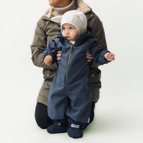Pramsuit for babies MATARNO MINI A TURE deep blue 