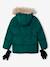 Fleece-Lined Lightweight Jacket, with Mittens or Gloves amber+fir green 