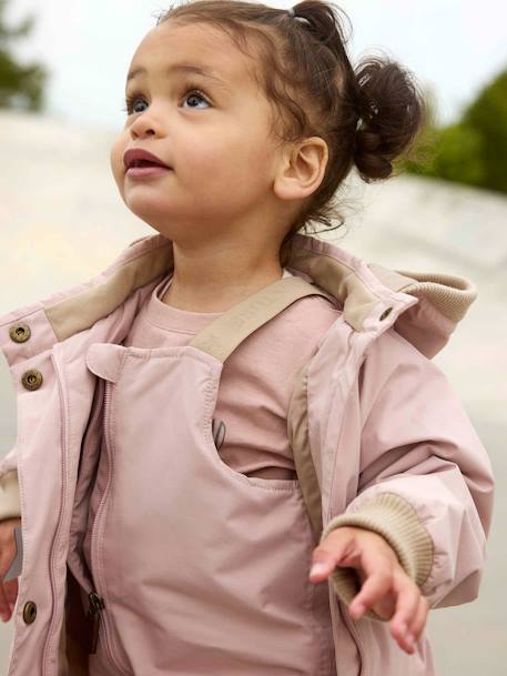 MATWALENTAYO children's rain dungarees MINI A TURE all year round deep blue+green+old rose 