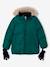 Fleece-Lined Lightweight Jacket, with Mittens or Gloves amber+fir green 