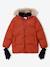 Fleece-Lined Lightweight Jacket, with Mittens or Gloves amber+fir green 