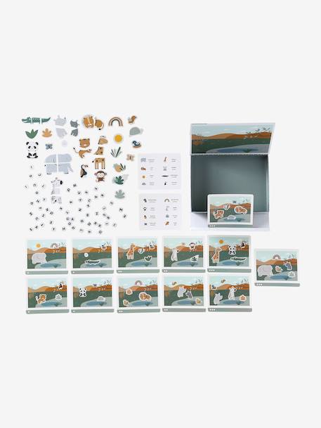 Magnetic TANZANIA animals storage box yellow 