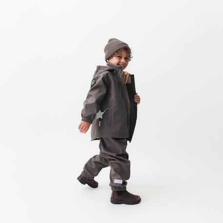 MATADEN MINI A TURE softshell jacket for children deep blue+khaki 