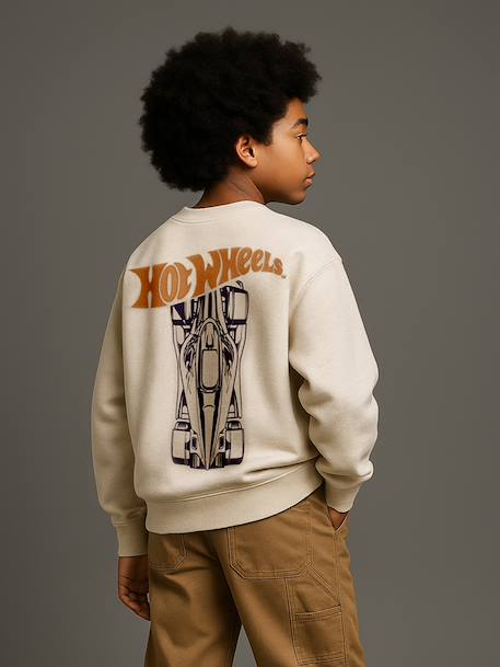 Mattel® HOT WHEELS boy's sweatshirt marl beige 