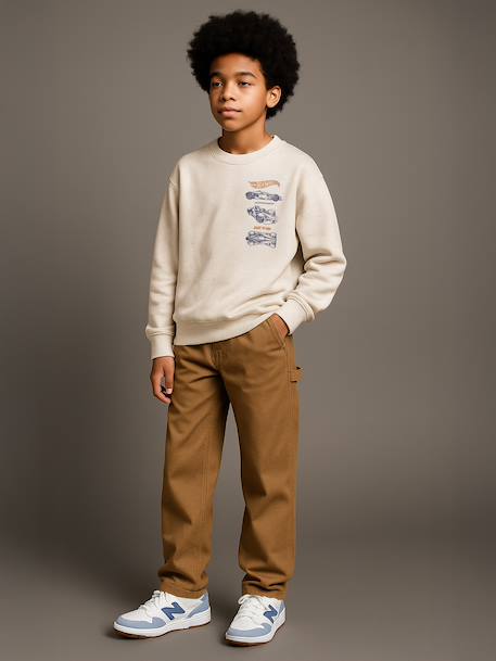 Mattel® HOT WHEELS boy's sweatshirt marl beige 