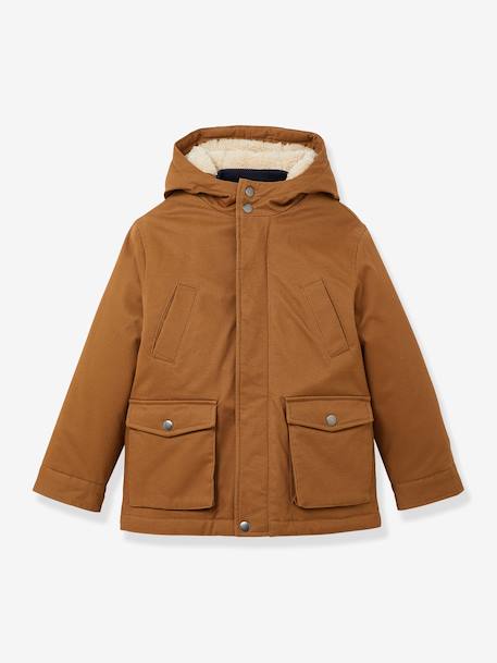 Warm Parka for Boys, by CYRILLUS caramel 