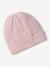 Girl's Christmas set: beanie + snood + mittens/gloves rosy 
