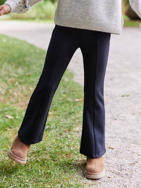 Flared Leggings for Girls black+camel 