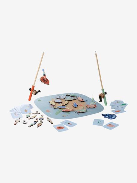 FSC® wooden fishing game blue 