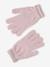 Girl's Christmas set: beanie + snood + mittens/gloves rosy 