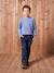 Straight Leg Jeans, Pull-On Cut, Lined, for Boys Denim Blue 