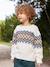 Long Sleeve Jacquard Jumper for Boys ecru 