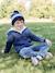 Hooded Sherpa-Lined Cardigan for Boys navy blue 