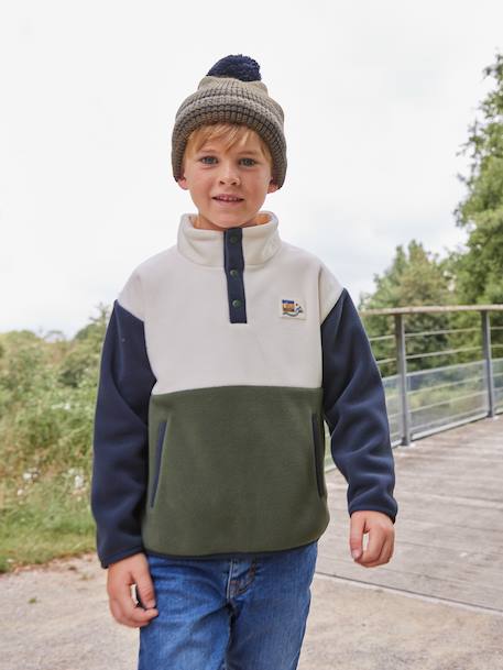 Long-Sleeved Fleece Sweatshirt for Boys green 