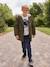 Hooded Sherpa-Lined Parka for Boys black+khaki 