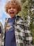 Chequered Flannel Shirt with Sherpa Lining for Boys chequered green 