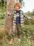 Easy to Slip-on Cargo Trousers with Lining for Boys khaki+night blue 