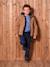 Reversible Hooded Jacket, Padded & in Sherpa, for Boys fir green+mocha 
