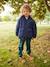 Hooded Parka for Boys navy blue 