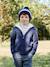 Hooded Sherpa-Lined Cardigan for Boys navy blue 