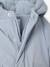 Lightweight jacket with polar fleece lining and hood crystal blue 