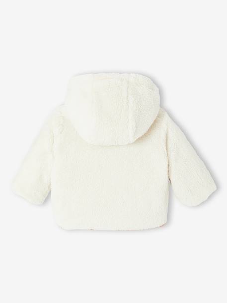 Reversible lightweight jacket for babies old rose 