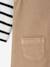 Set T-shirt + striped jumpsuit pecan nut 
