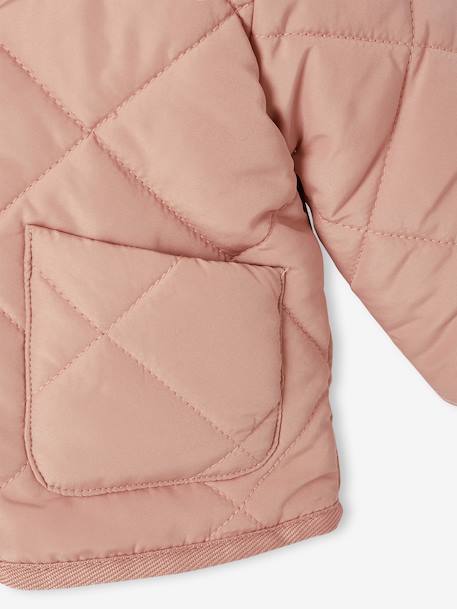 Reversible lightweight jacket for babies old rose 