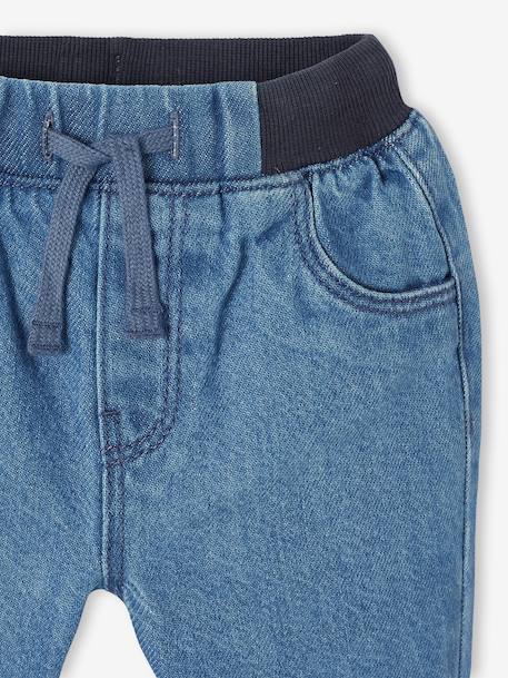 Lined Jeans with Elasticated Waistband, for Babies stone 