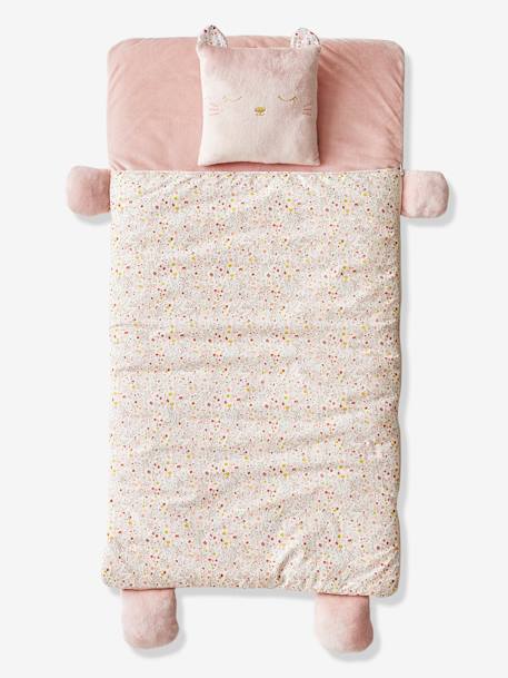 Sleeping Bag, Cat Pink/Print 