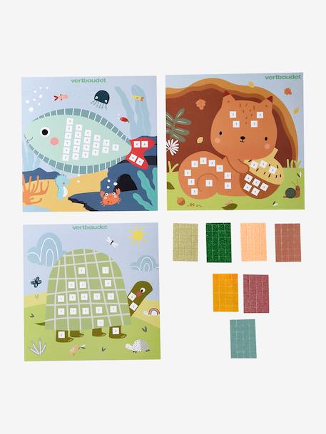 Set of Glitter Stickers multicoloured 